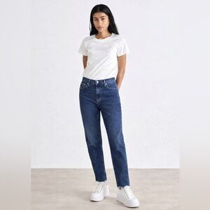Calvin Klein Dark Wash Wide Leg Jeans 28 Short